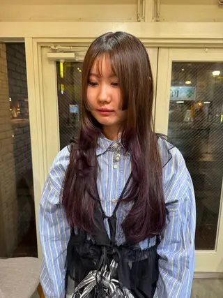 ロング カラー 阿部 ことみのヘアスタイル