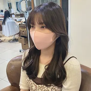 セミロング カラー 横浜/レイヤーカット /韓国ヘア/佐藤記正のヘアスタイル