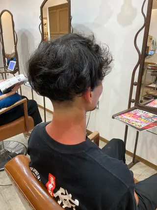 ショート パーマ メンズ カット特化型 美容師/栗本のヘアスタイル