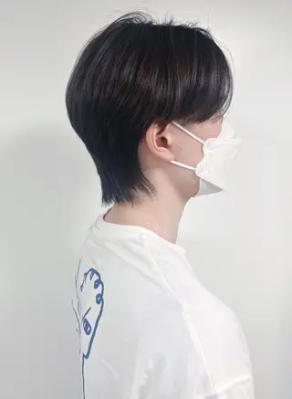 ミディアム メンズ morio from london所属・松岡彩華 ボブ /グレージュのヘアスタイル