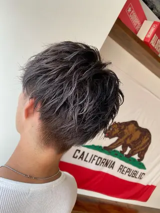 ショート カラー ヘアアレンジ メンズ ❤️カラー得意 🧡松浦睦樹❤️のヘアスタイル