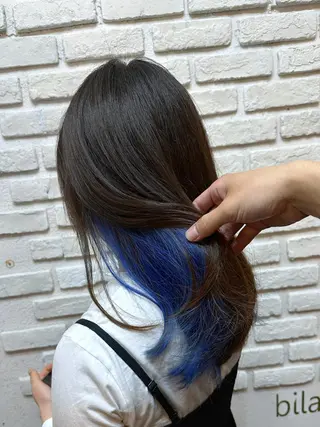 セミロング カラー メンズパーマ 本多のヘアスタイル