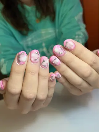 ネイル ☆ -ˋˏ ⋆Oli nailෆ ̖́-のネイルデザイン