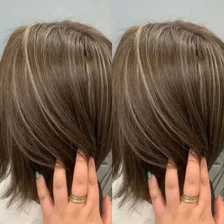 ミディアム ブリーチ無しカラー✨ 美鈴のヘアスタイル