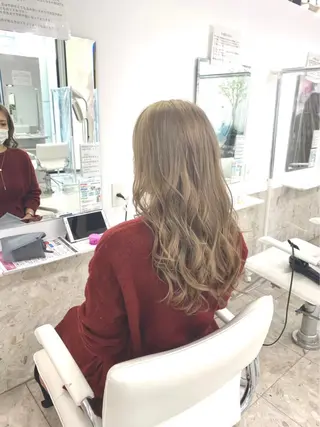 ロング カラー パーマ ヘアアレンジ メンズパーマ 特化中澤のヘアスタイル