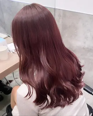 セミロング カラー 💗ガーリーヘア🎀 saki💗のヘアスタイル