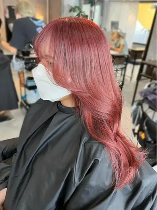 セミロング カラー TIDEHAIR / 韓国ヘア/MOEのヘアスタイル