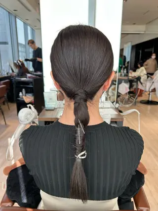 セミロング ヘアアレンジ 髙木美緒🌿 レイヤー/アレンジのヘアスタイル