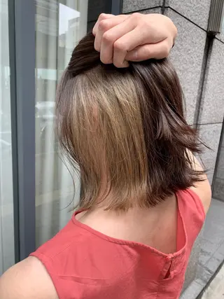 ショート カラー 酸性ストレート/ブリ ーチなし/中村 匠のヘアスタイル