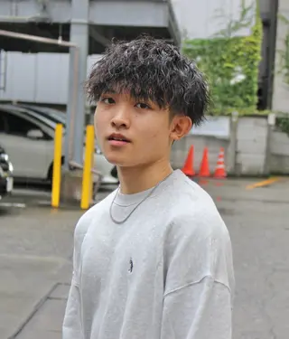 ショート パーマ メンズ/ケアパーマ /hayashiのヘアスタイル