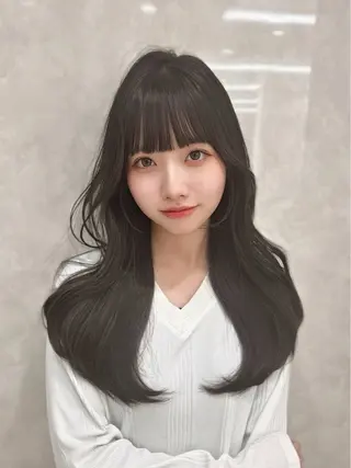 ロング カラー MAEUL luna所属・前髪顔周り/レイヤー 韓国/桔川恒のヘアスタイル