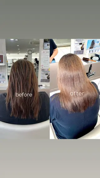 ロング 縮毛矯正/艶髪 💎志田美紀のヘアスタイル