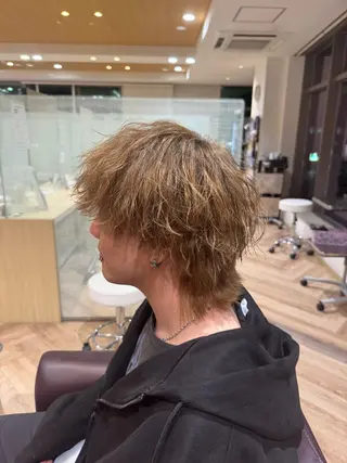 ショート メンズ メンズ特化/ センターパート/八谷のヘアスタイル