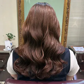 ロング パーマ 韓国風/コテ巻き風パ ーマ るい❤️‍🔥のヘアスタイル