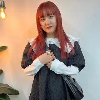 ロング カラー ハイトーン/心斎橋/ honomiのヘアスタイル