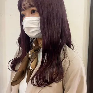 カラー RINA🦋 【韓国風/艶髪】のヘアスタイル