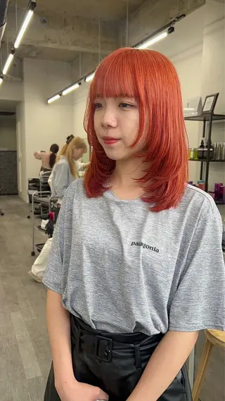 ミディアム CHORD 四条河原町駅店　髪質改善&韓国風&ハイトーンカラー所属・けいと髪質改善 全年齢リピート多数のヘアスタイル