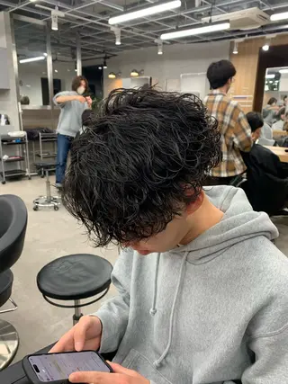 ショート パーマ メンズ ⚡️メンズ特化⚡️ RYUKIのヘアスタイル