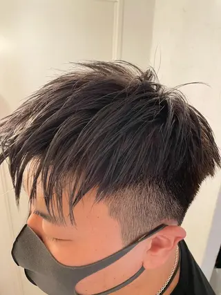 ショート カラー メンズ 京都美容師 塩のヘアスタイル