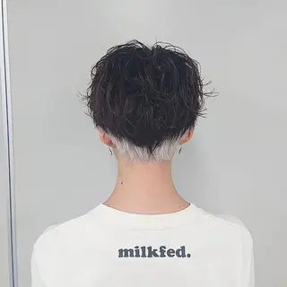 ショート カラー ヘアアレンジ キッズ カラー特化サロン Eir心斎橋のヘアスタイル