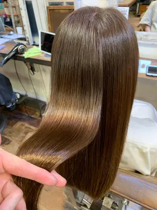 ロング カラー 個室　髪質改善サロン　HANARE by youres hair 神楽坂 【はなれ】所属・🌈髪質改善 縮毛矯正特化🌈松田のヘアスタイル