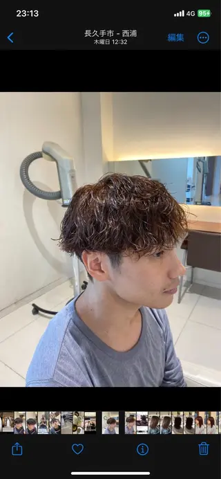 カラー パーマ メンズ メンズパーマ特化 福岡正真のヘアスタイル