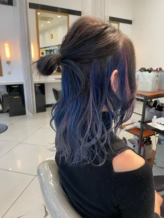 セミロング カラー 【ハイトーンカラー 🌈】小野隼広のヘアスタイル