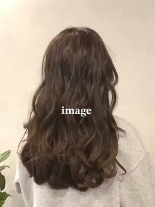ロング パーマ 広島/わかな/ヘア セット/オリーブのヘアスタイル