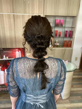 セミロング カラー ヘアアレンジ ✂️似合わせの魔術師 石田一樹✂️のヘアスタイル