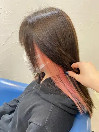 セミロング カラー uros.所属・メンズパーマ/ エクステ🌞セナのヘアスタイル