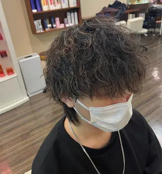 パーマ メンズ 💎森 ハリス誠一💎のヘアスタイル