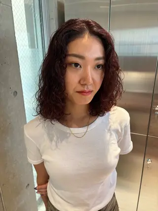 ミディアム ウツワ所属・高円寺/loca/ 田中南帆のヘアスタイル