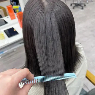 ミディアム カラー JUNSHIN🦋 ヘアセット／カラーのヘアスタイル