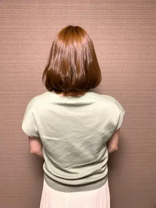 ミディアム カラー Urio所属・今雪 聡美のヘアスタイル