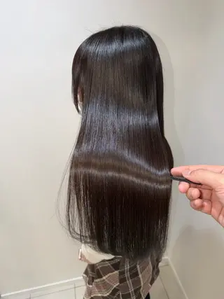 ロング パーマ 髪質改善/縮毛矯正 /ブリーチ矯正/岡部のヘアスタイル