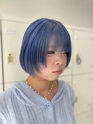 ショート カラー 透明感ハイトーン☁️ 斗和🫧天神のヘアスタイル