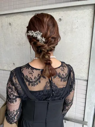 セミロング レイヤーカット/ 艶カラー/亜澄のヘアスタイル