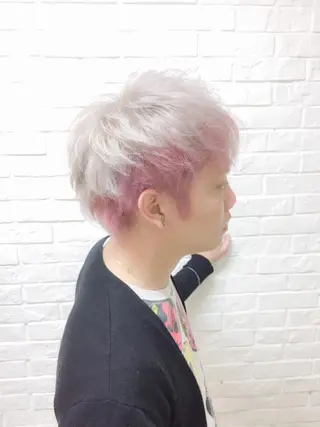 ショート カラー メンズ エクステリピート率 No.1 菊池　悠介のヘアスタイル