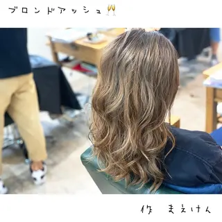 ロング カラー 前田 健太のヘアスタイル