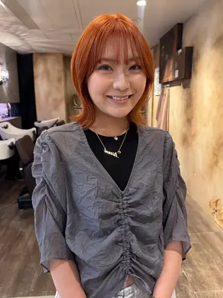 ミディアム カラー lot Karen /透明感カラーのヘアスタイル