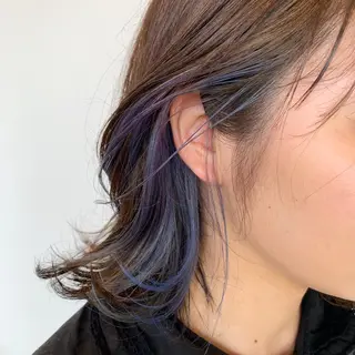 ミディアム カラー 入江 志穂のヘアスタイル