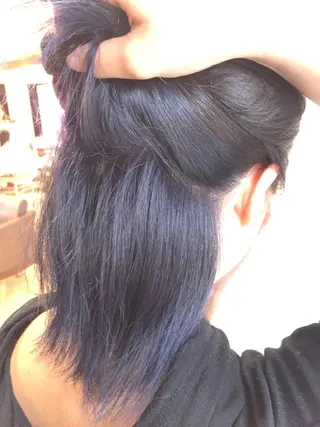 ミディアム カラー 髪質改善/痛ませ ないカラー/西村航大のヘアスタイル