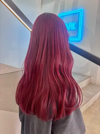 ロング カラー ハイトーン/レイヤー nail 百咲💌のヘアスタイル