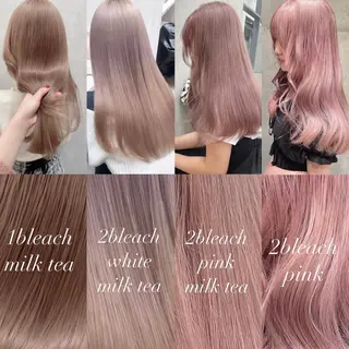 ミディアム rina／ベージュ ワンホン/韓国ヘアのヘアスタイル