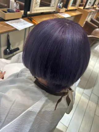 ショート カラー ハイトーン 永田翔華のヘアスタイル