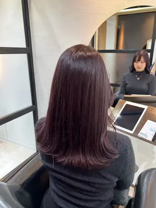 セミロング カラー 🤍透明感/韓国風 🤍サクラギヒトミのヘアスタイル