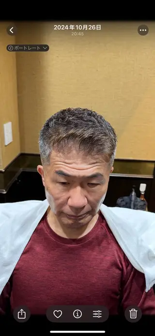 ショート メンズ HIRO GINZA barber shop 横浜店所属・ヒロ銀座　無料 フェード　細内のヘアスタイル