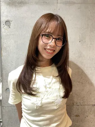 ロング カラー MASHIRO💎 透明感カラー/カットのヘアスタイル