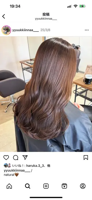 カラー miri‥ yuaのヘアスタイル