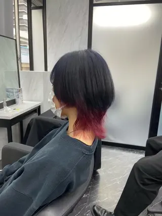 ミディアム カラー ミルボンAujua認定サロン Ria  OSAKA 梅田所属・メンズ、エクステ特化 Ryuのヘアスタイル